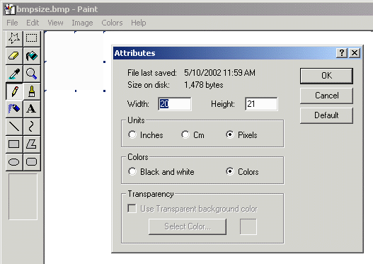 starting image