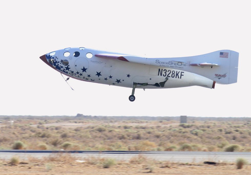 SpaceShipOne landing