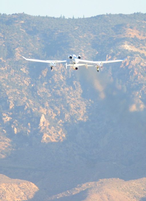 White Knight and StarShipOne in their initial climb